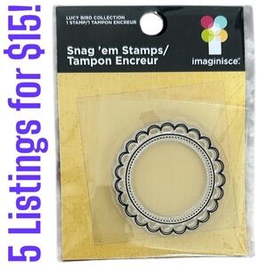 Imaginisce Snag'em Clear Stamps - Frame new in packaging